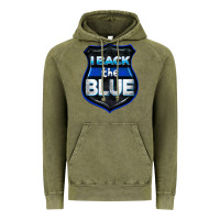Vintage Olive I back the blue 4th of July Vintage Hoodie - CowGirlArtShop
