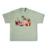 Oil Green summer coffee cups Urban Heavy Tee - AdoDesignShop