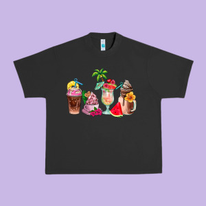 Summer Coffee Cups Urban Heavy Tee Designed By Adodesignshop