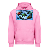 Fuchsia Pink Children trucks Urban Hoodie - TumblerDesignByShophia