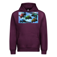 Mauve Wine Children trucks Urban Hoodie - TumblerDesignByShophia