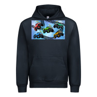 Navy Children trucks Urban Hoodie - TumblerDesignByShophia
