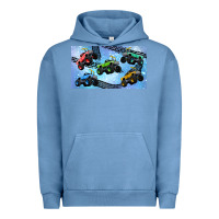 Pigment Pebble Blue Children trucks Urban Hoodie - TumblerDesignByShophia