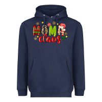 Navy mama claus Heavyweight Hoodie - MaliasSmallBusiness