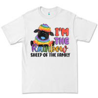 White i'm the rainbow sheep of the family Premium Tee - MaliasSmallBusiness