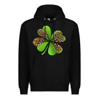 Black leopard shamrock Premium Hoodie - Jasminsmagicworld