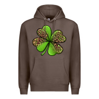 Coffee leopard shamrock Premium Hoodie - Jasminsmagicworld