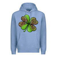 Colony Blue leopard shamrock Premium Hoodie - Jasminsmagicworld