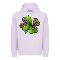 Lilac leopard shamrock Premium Hoodie - Jasminsmagicworld