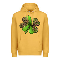 Mustard leopard shamrock Premium Hoodie - Jasminsmagicworld