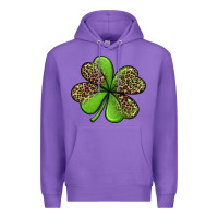 Purple leopard shamrock Premium Hoodie - Jasminsmagicworld