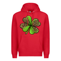 Red leopard shamrock Premium Hoodie - Jasminsmagicworld