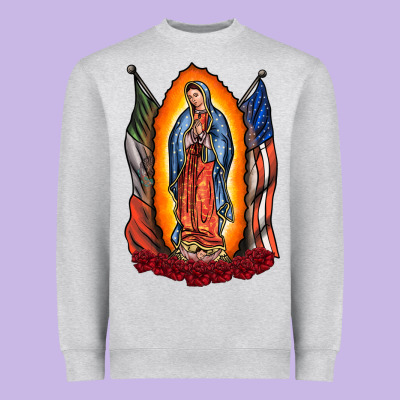 Our Lady Heavyweight Sweatshirt Designed By Racoondesign