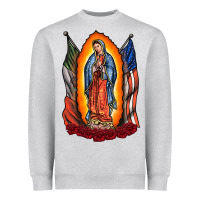Heather Grey our lady Heavyweight Sweatshirt - RacoonDesign