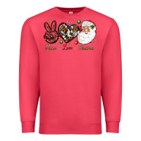 Cardinal Peace love Christmas Premium Sweatshirt - NancyCooperArtShop