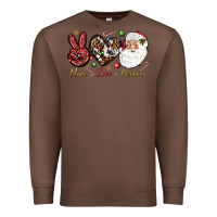 Chestnut Peace love Christmas Premium Sweatshirt - NancyCooperArtShop