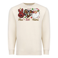 Sandshell Peace love Christmas Premium Sweatshirt - NancyCooperArtShop