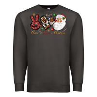 Smoke Peace love Christmas Premium Sweatshirt - NancyCooperArtShop