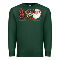 Sports Green Peace love Christmas Premium Sweatshirt - NancyCooperArtShop