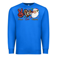 True Royal Peace love Christmas Premium Sweatshirt - NancyCooperArtShop
