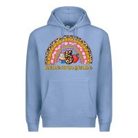 Colony Blue back to school rainbow hello fifth grade Premium Hoodie - AdoDesignShop