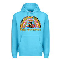 Ocean Blue back to school rainbow hello fifth grade Premium Hoodie - AdoDesignShop
