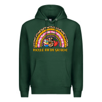 Sports Green back to school rainbow hello fifth grade Premium Hoodie - AdoDesignShop