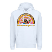 White back to school rainbow hello fifth grade Premium Hoodie - AdoDesignShop