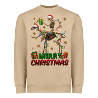 Mushroom merry christmas deer skeleton Heavyweight Sweatshirt - FaDigitalArtStudio