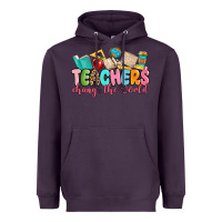 Plum teacher change the world Heavyweight Hoodie - MaliasSmallBusiness