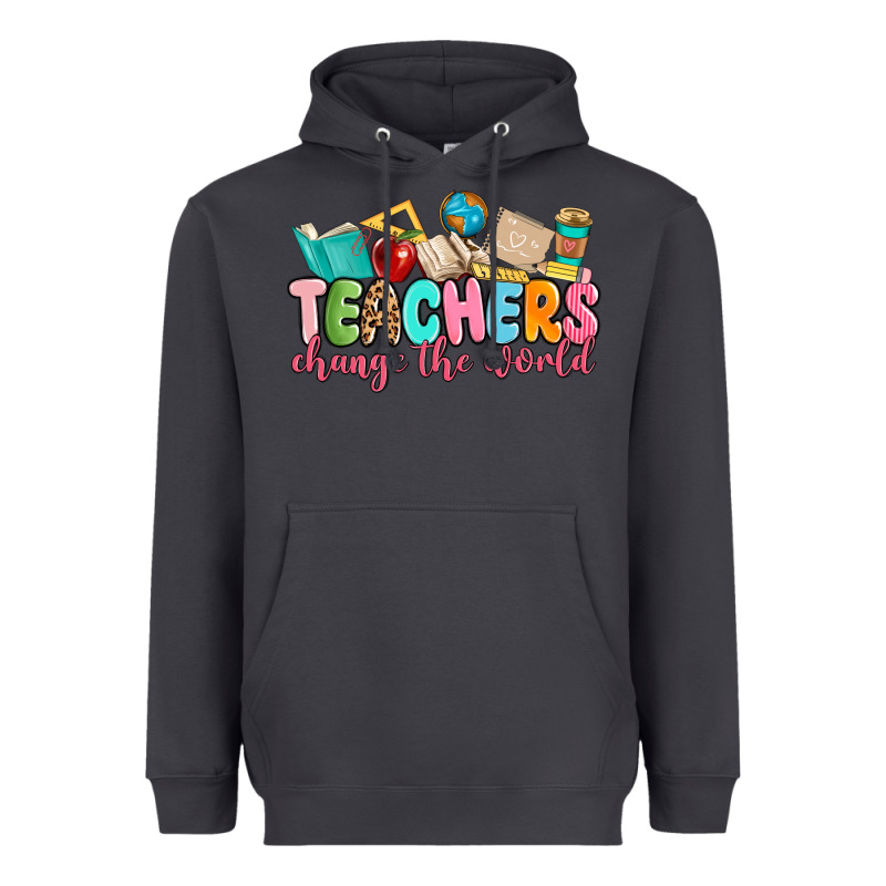 Teacher Change The World Heavyweight Hoodie by MaliasSmallBusiness | Teevron