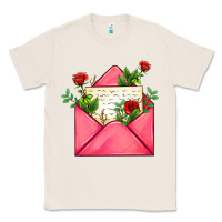 Natural pink letter Classic Tee - AdoDesignShop