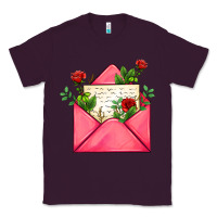 Plum pink letter Classic Tee - AdoDesignShop