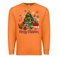 Carrot merry christmas tree with gift box Premium Sweatshirt - MaliasSmallBusiness