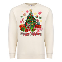 Sandshell merry christmas tree with gift box Premium Sweatshirt - MaliasSmallBusiness
