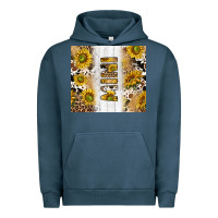 Pigment Midnight Navy western mother's day mini with cowhide and sunflowers tumbler tbs Urban Hoodie - TumblerDesignByShophia