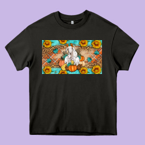 Goat Family Fall Pumpkins Heavy Core Tee Designed By Artiststas