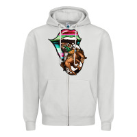 Serape Cowboy Tongue Zipper Hoodie | Teevron