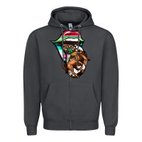Smoke Serape Cowboy Tongue Zipper Hoodie - Jasminsmagicworld