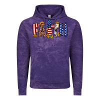 Cloud Purple Faith USA flag sunflower Vintage Hoodie - Neo Western