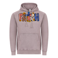 Vintage Zinc Faith USA flag sunflower Vintage Hoodie - Neo Western