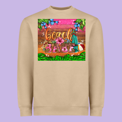 Beach Babe Heavyweight Sweatshirt Designed By Hra Design Shop