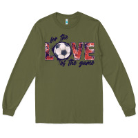 Army Green soccer love of the game Long Sleeve Tee - JahusDesignShop