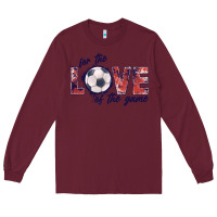 Burgundy soccer love of the game Long Sleeve Tee - JahusDesignShop