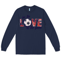 Navy soccer love of the game Long Sleeve Tee - JahusDesignShop