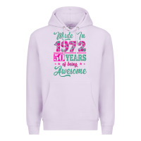 Lilac made in 1972, 50 years of being awesome Premium Hoodie - Jasminsmagicworld