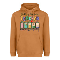 Meerkat battery life of a teacher monday friday Heavyweight Hoodie - MaliasSmallBusiness