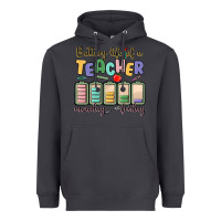 Smoke battery life of a teacher monday friday Heavyweight Hoodie - MaliasSmallBusiness