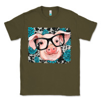Army Green gemstone and cowhide pig Classic Tee - RanaPortraitStore