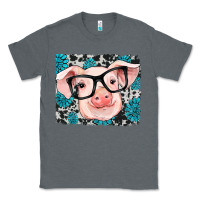 Charcoal Heather gemstone and cowhide pig Classic Tee - RanaPortraitStore